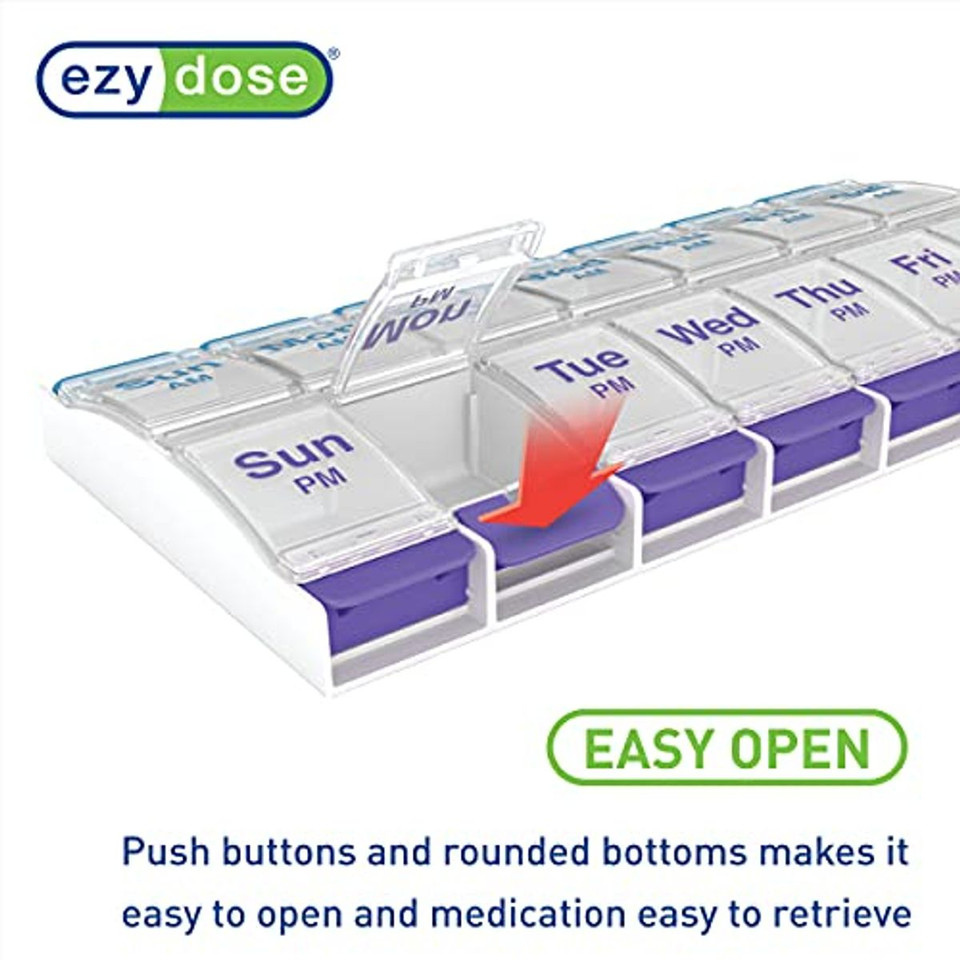 Ezy Dose Push Button 7-Day Pill Case AM/PM product image