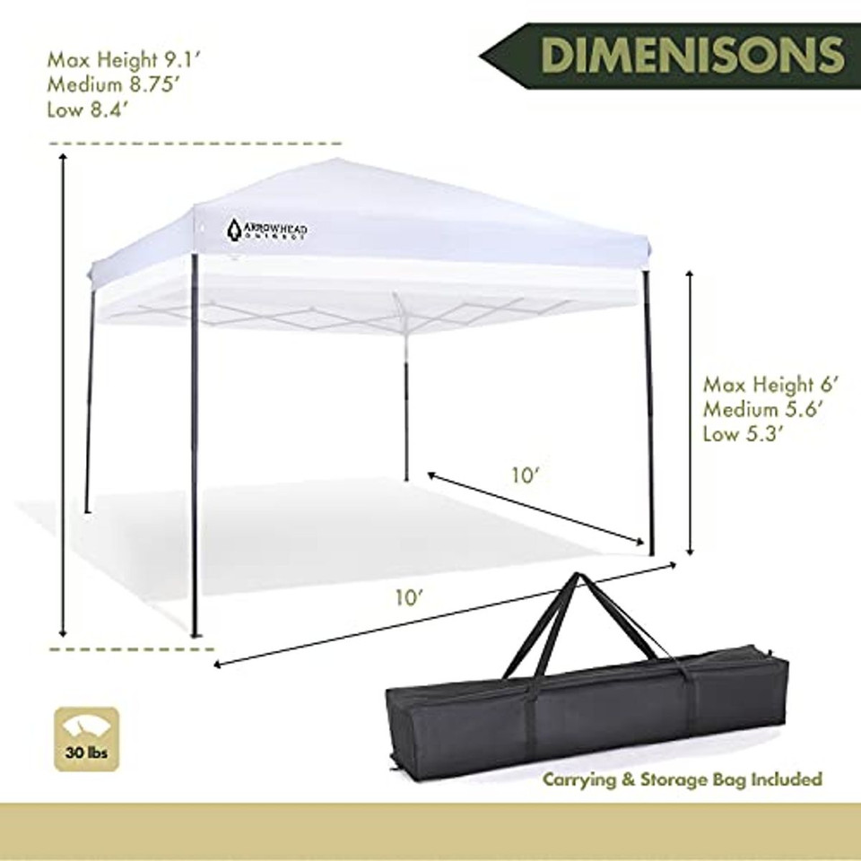 Arrowhead 10'x10' Pop-up Canopy and Shelter product image
