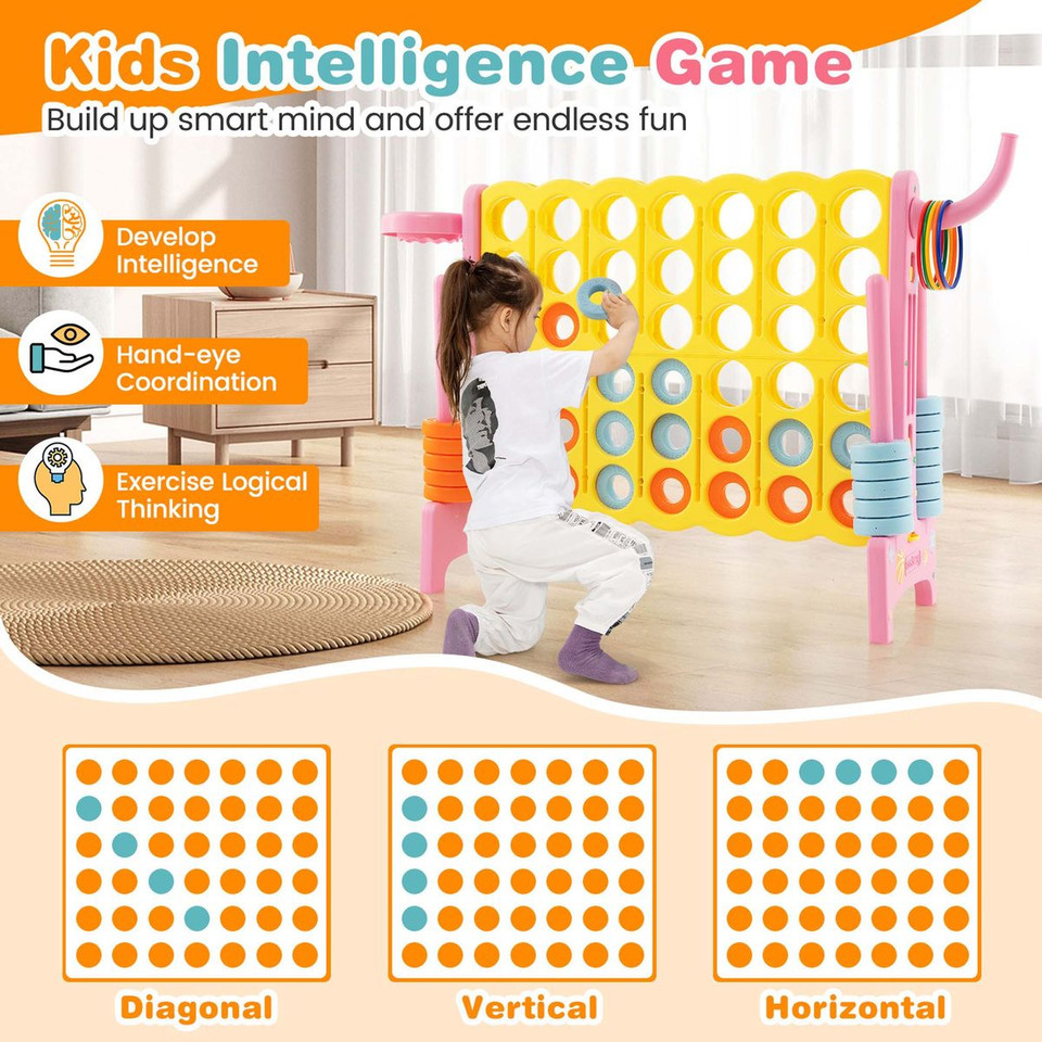 Jumbo 4-to-Score 4 in A Row Kids Game Set  product image