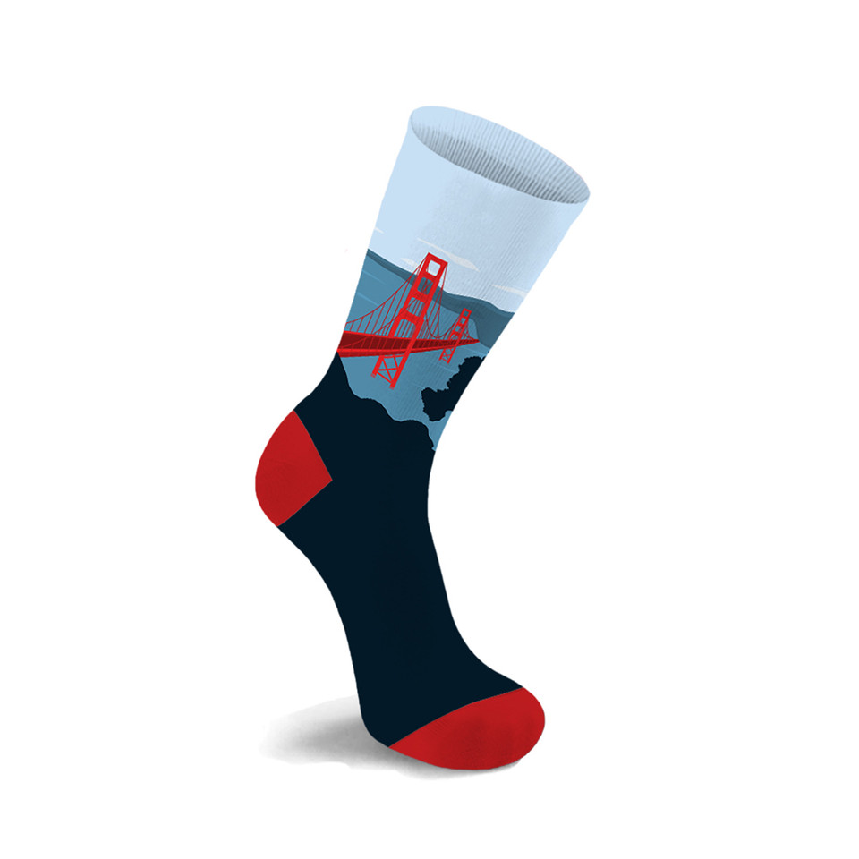Everyday Wear Cotton Crew Length City/State Themed Socks (3-Pairs) product image