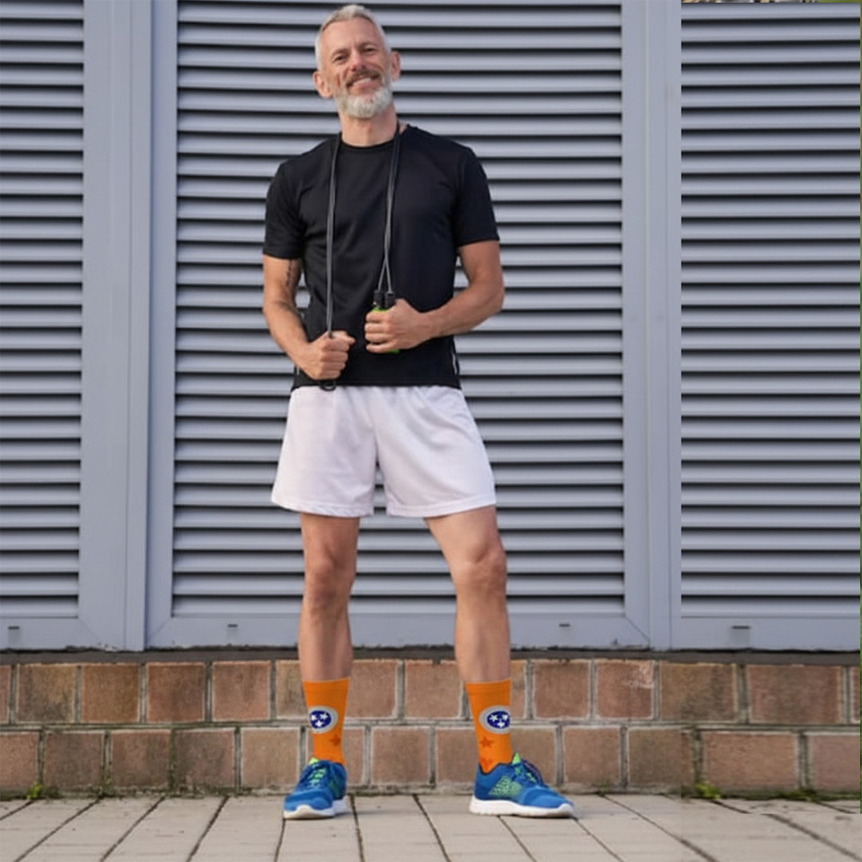 Everyday Wear Cotton Crew Length City/State Themed Socks (3-Pairs) product image