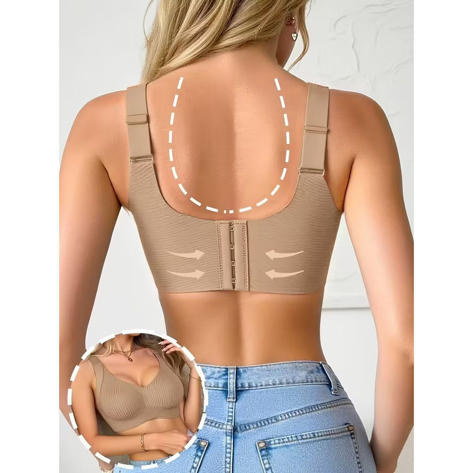 Women's Everyday Wireless Ribbed Sports Bra product image