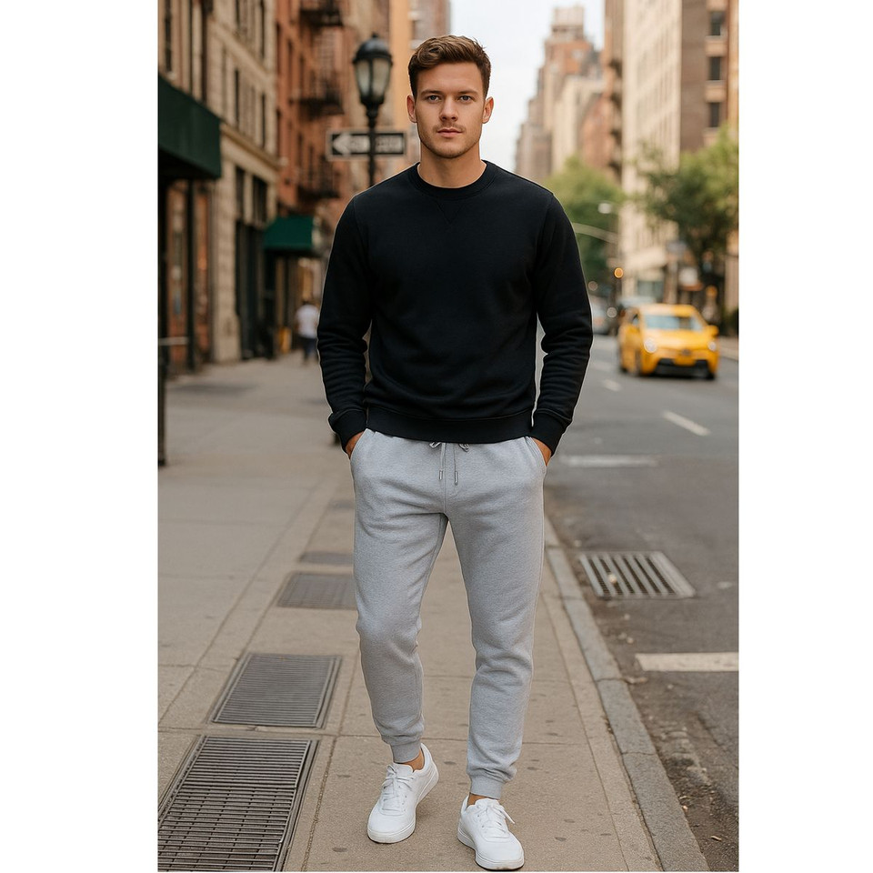 Men's Slim Fit Fleece Jogger Sweatpants (3-Pack) product image