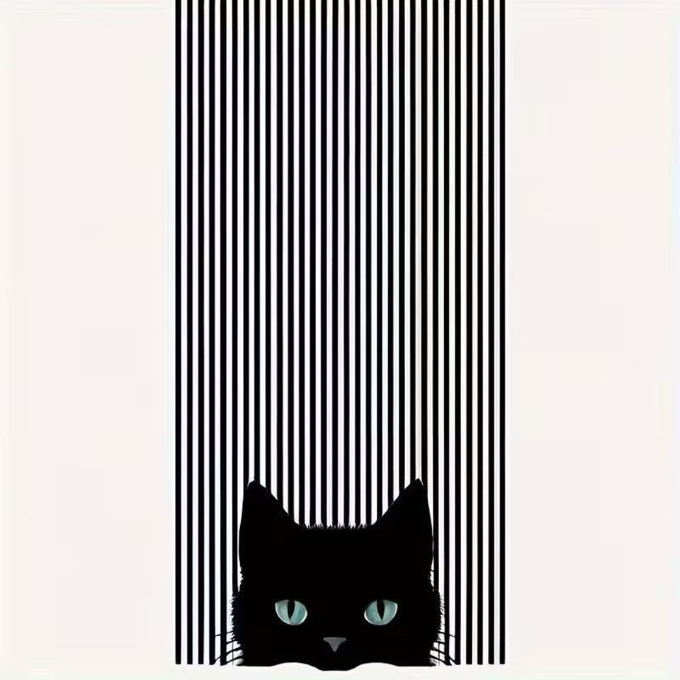 Modern Black Cat Kitchen Towel (2-Pack) product image