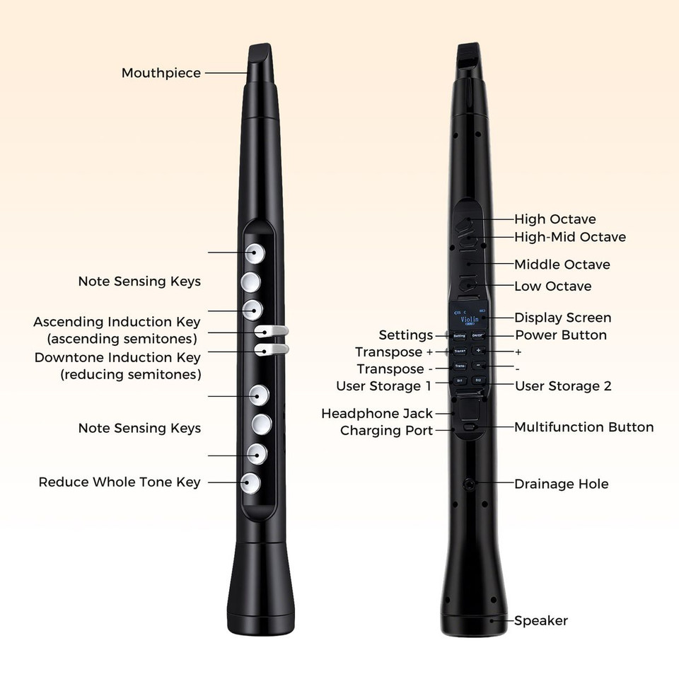 Electronic Saxophone with Wireless MIDI 4-Octave Range  product image