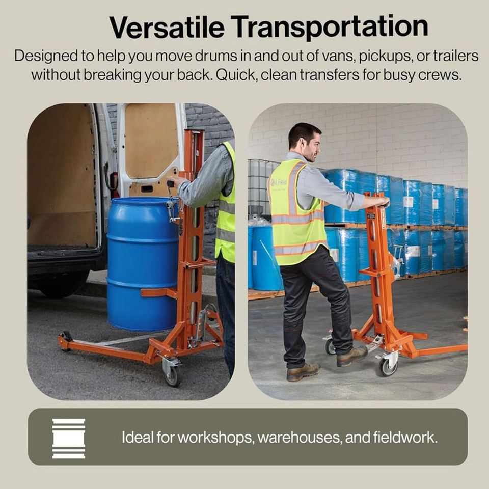 SuperHandy Hydraulic Drum Lift for 55-Gallon Drums product image