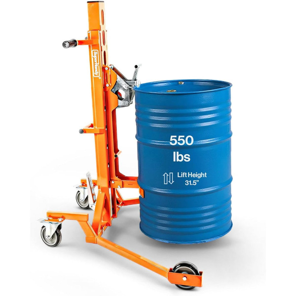 SuperHandy Hydraulic Drum Lift for 55-Gallon Drums product image