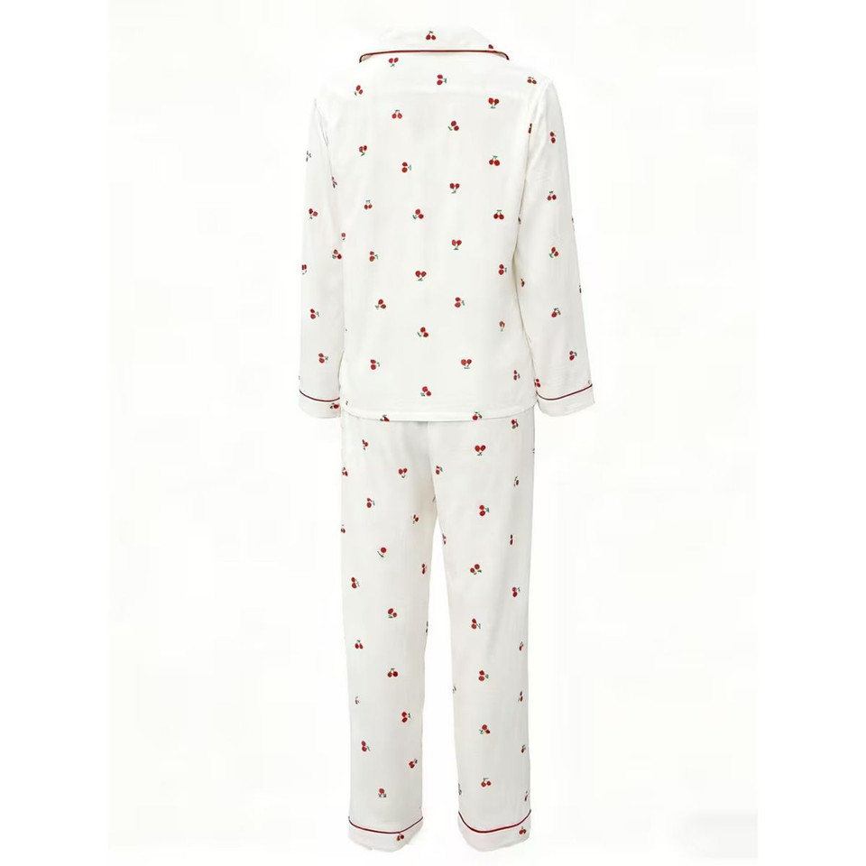 Women's Cherry Printed Pajamas (2 Piece Set)  product image