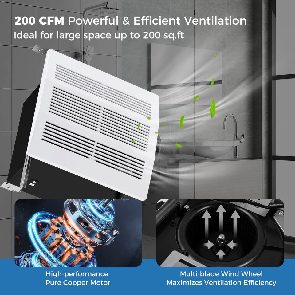 200CFM Bathroom Exhaust Fan product image