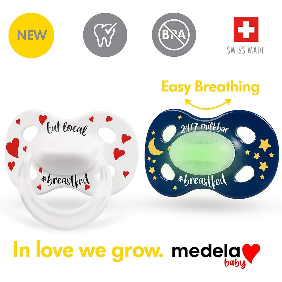 Medela Glow in the Dark Baby Pacifier (4-Pack) product image