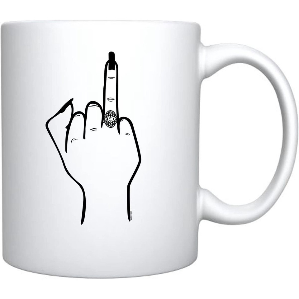Engagement Ring Finger Coffee Mug  product image