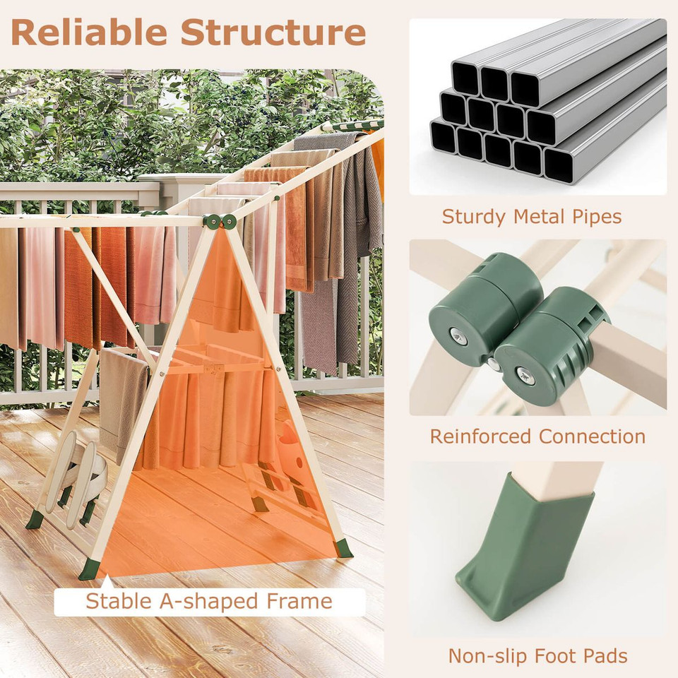 Foldable Metal Laundry Drying Rack product image