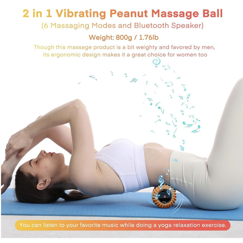 2-in-1 Electric Peanut Massage Ball and Bluetooth Speaker  product image