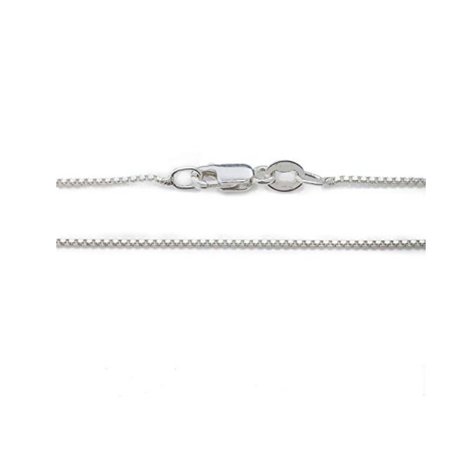 Sterling Silver Box Chain - Choose 16" - 22" Lengths product image