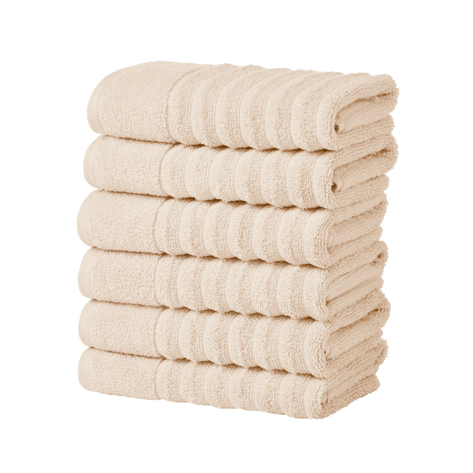 Ribbed Cotton Bath Towels (2, 4 or 6- Pack) product image