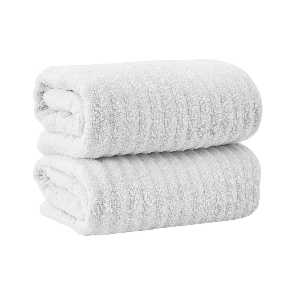 Ribbed Cotton Bath Towels (2, 4 or 6- Pack) product image