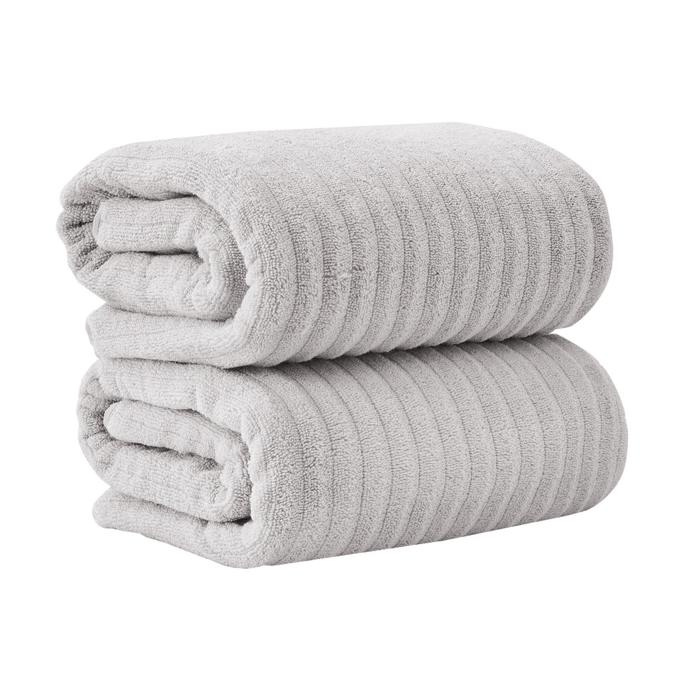Ribbed Cotton Bath Towels (2, 4 or 6- Pack) product image