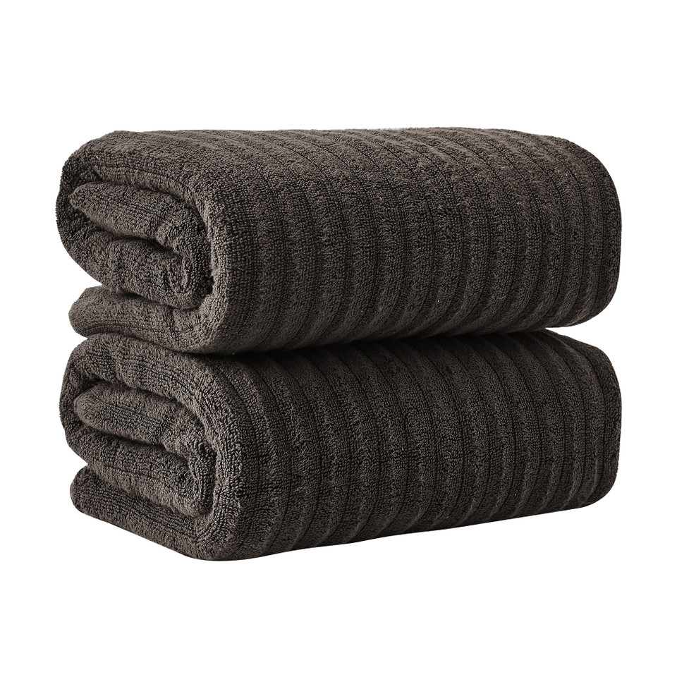 Ribbed Cotton Bath Towels (2, 4 or 6- Pack) product image