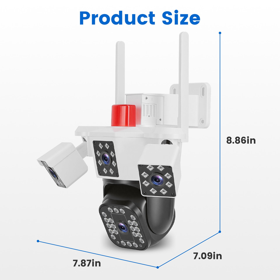 1080P 4‑Lens Wi-Fi Security Camera product image
