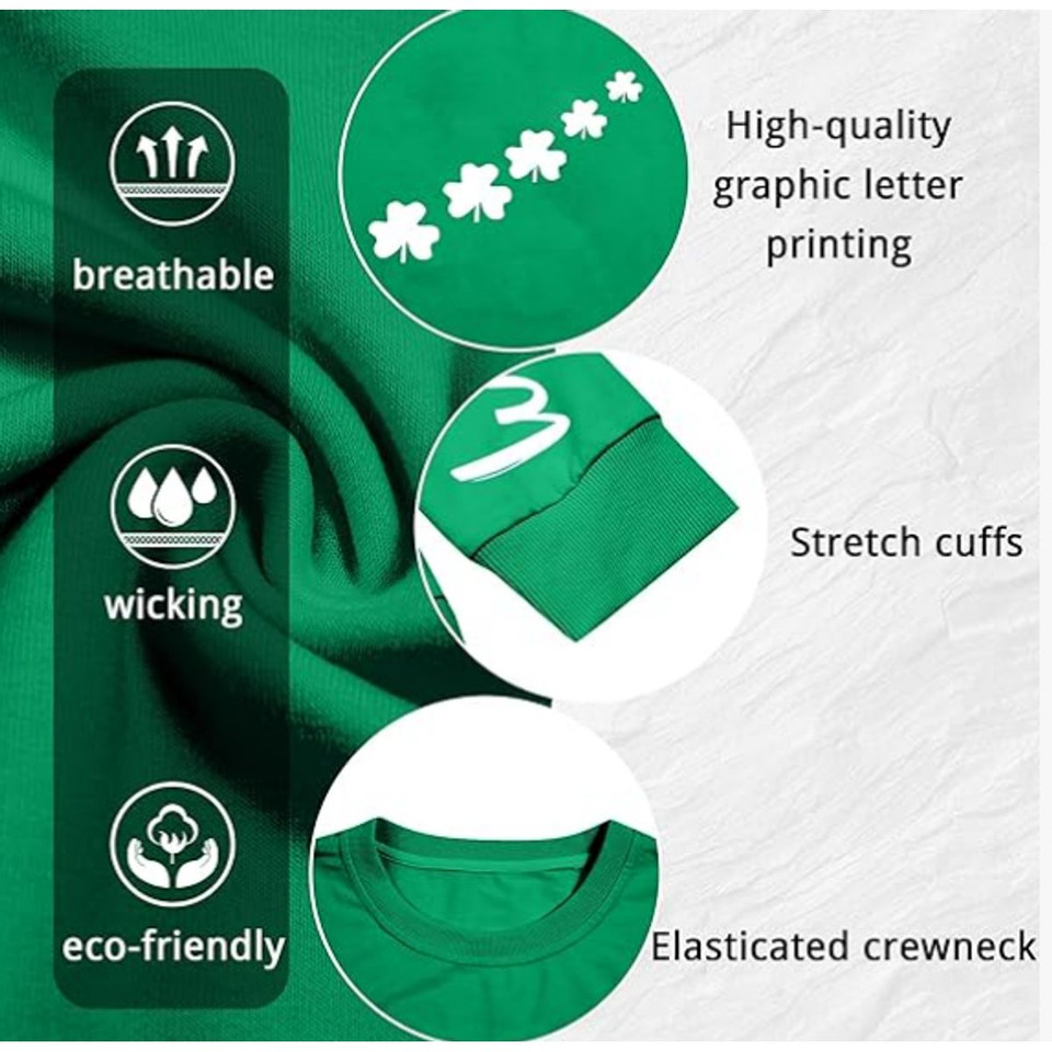 Women's Lucky Shamrock St. Patrick's Day Sweatshirt product image