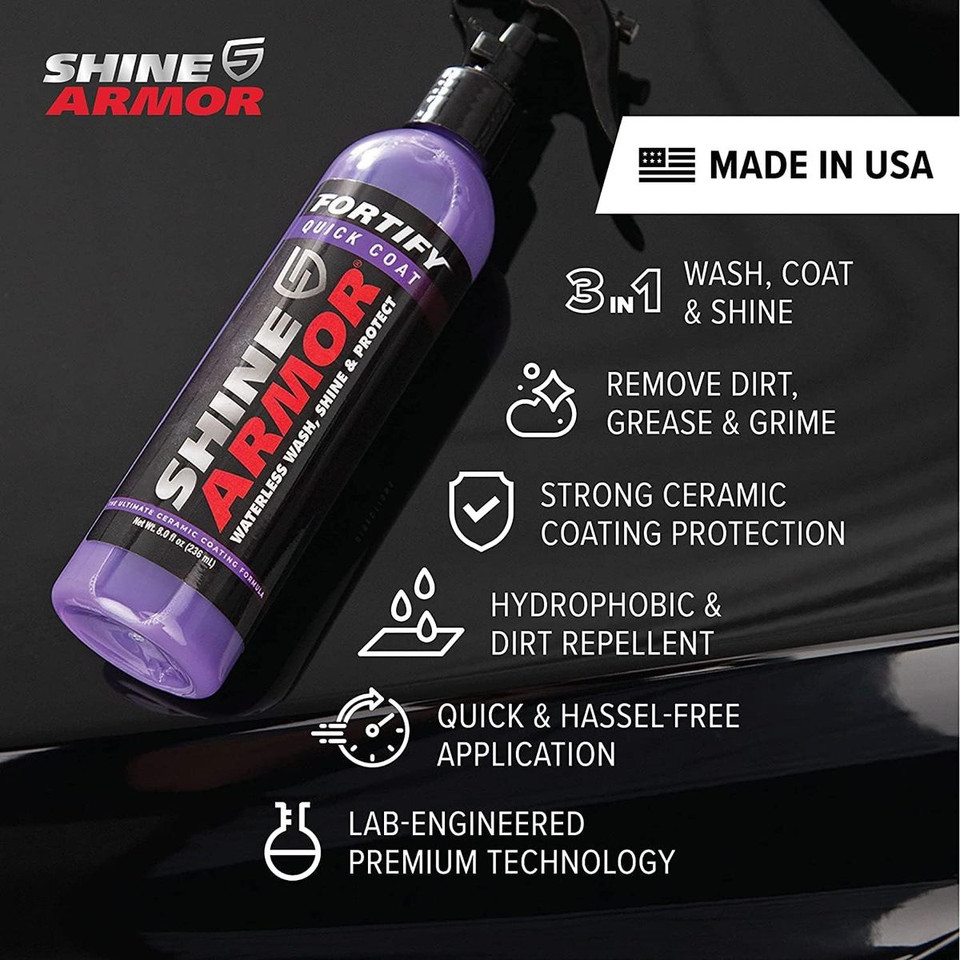 Shine Armor Car Wax Spray and Ceramic Coating (3-Pack) product image