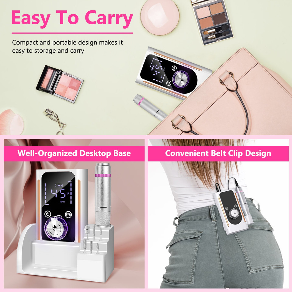 Cordless Electric Nail Drill Kit product image