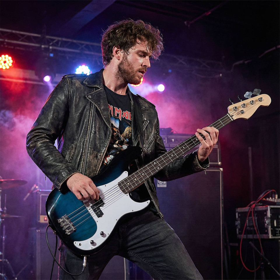 Electric Bass Guitar with Double Pickups product image