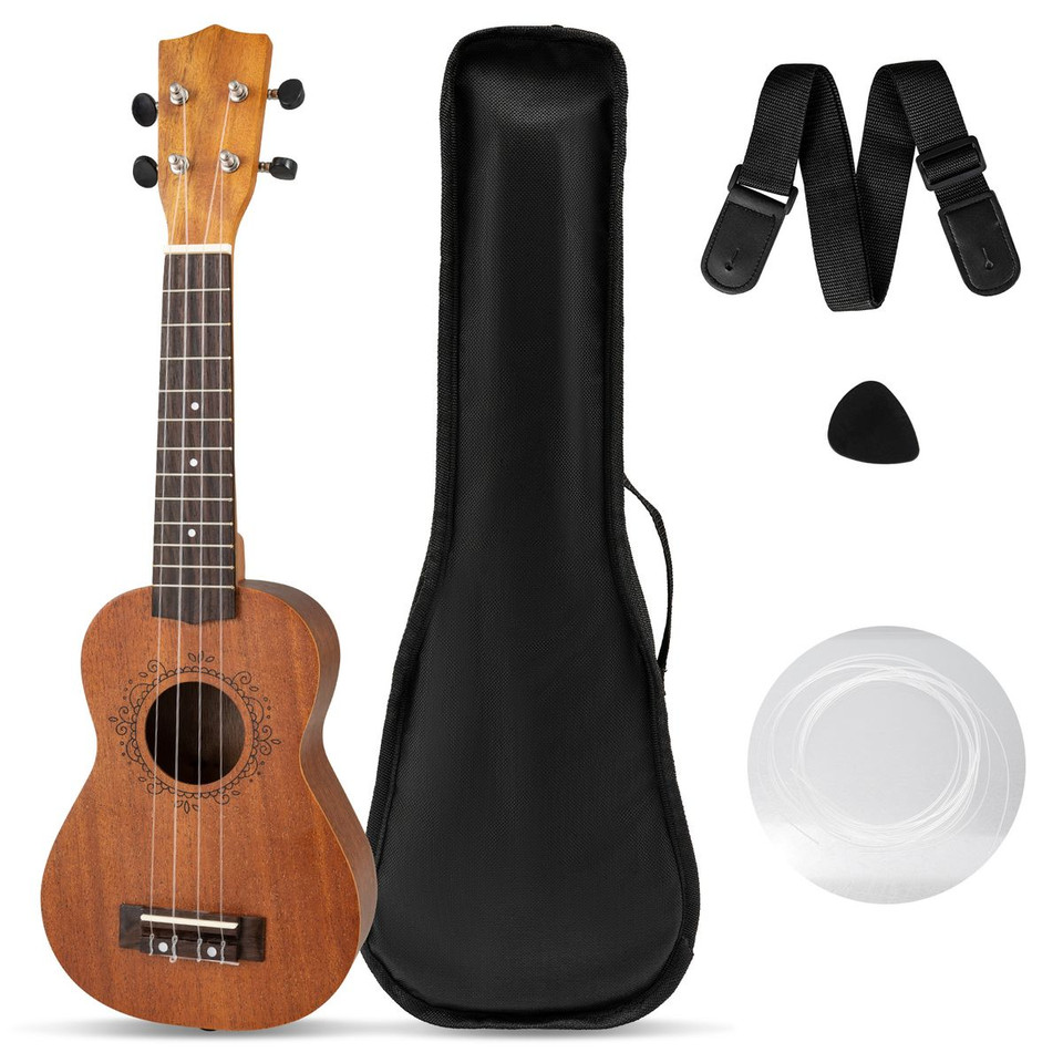 Soprano Mahogany Wooden Ukulele Set product image