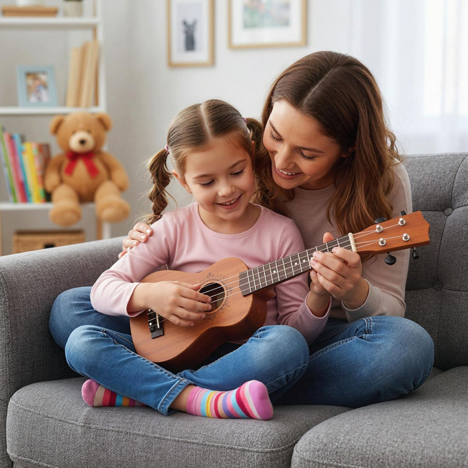 Soprano Mahogany Wooden Ukulele Set product image