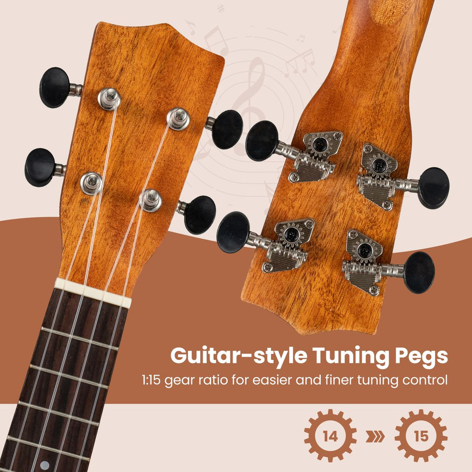 Soprano Mahogany Wooden Ukulele Set product image