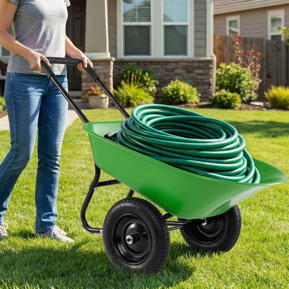 2-Tire Garden Wheelbarrow product image