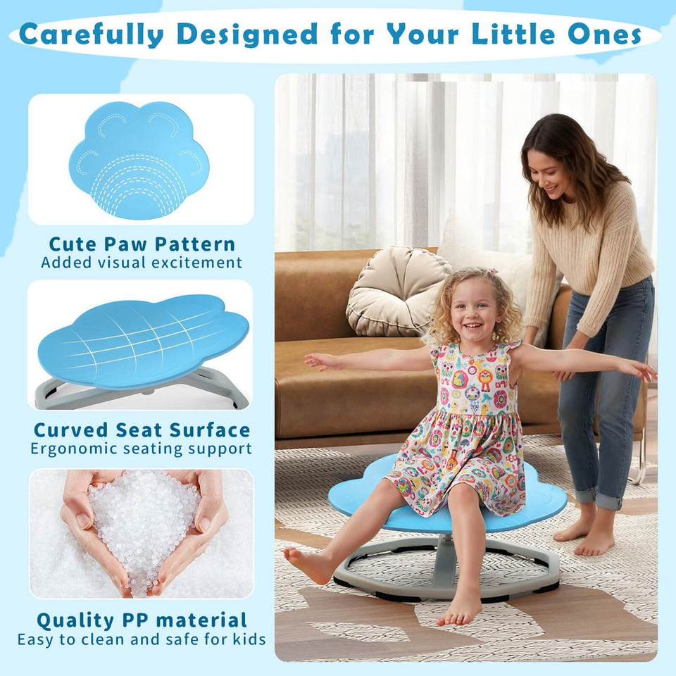 Kids Sensory Swivel Chair with Non-Slip Foot Pads product image