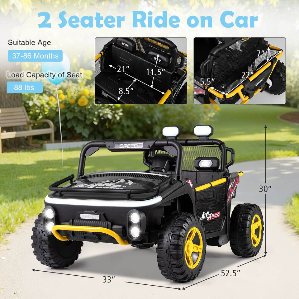 24V 2-Seater Ride-On UTV Truck Car with Remote product image