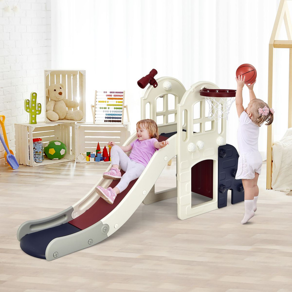 6-In-1 Large Slide for Kids with 3-Step Ladder product image