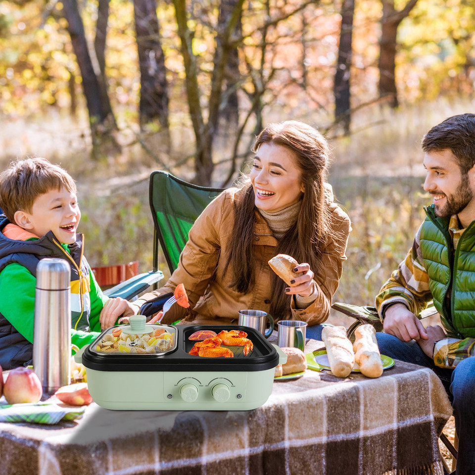 2-in-1 Electric Hot Pot and Grill product image