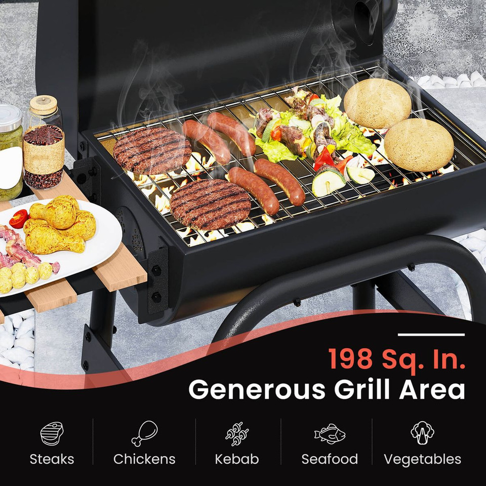 Barrel Charcoal Grill with Adjustable Air Vents  product image