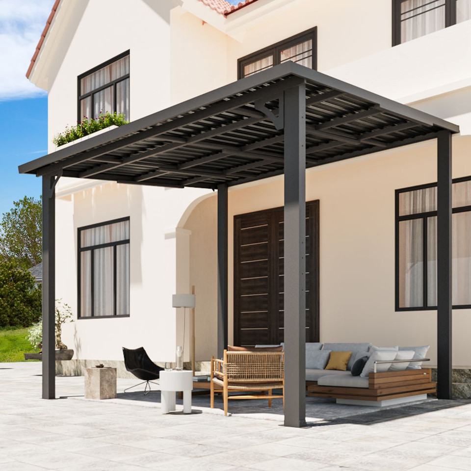 Outdoor Pergola Heavy-Duty Lean-to Metal Awning product image