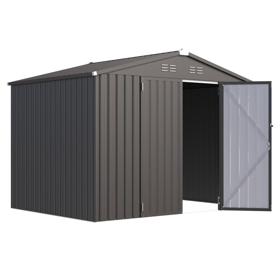 8' x 6' Metal Outdoor Lockable Storage Shed product image