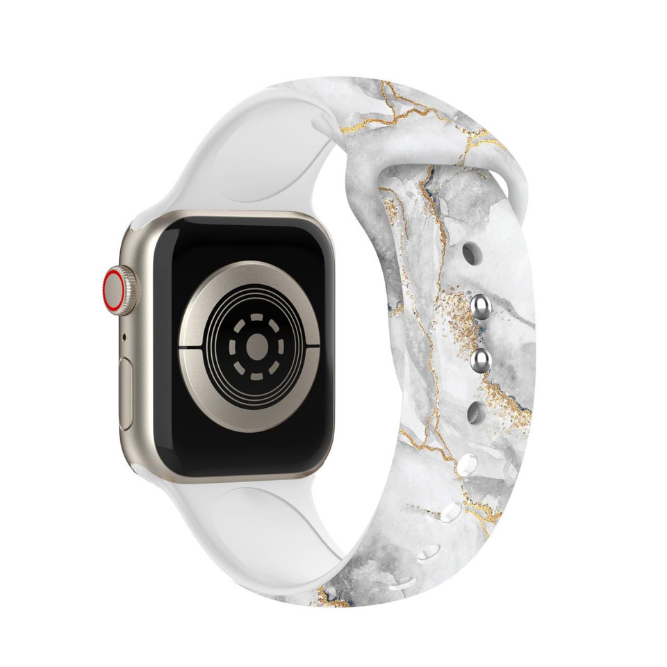 Waloo Soft Silicone Marble Pattern Replacement Band for Apple Watch product image