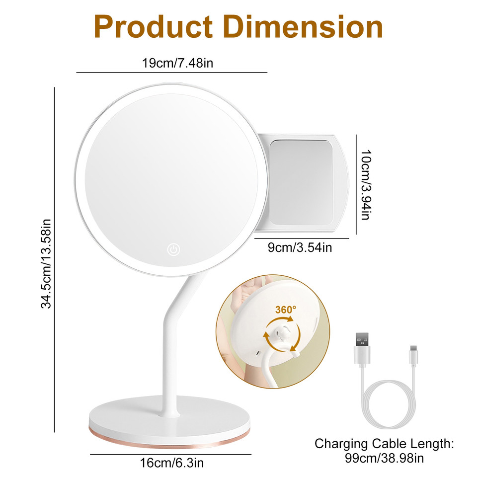 5X Magnifying Lighted Makeup Mirror product image