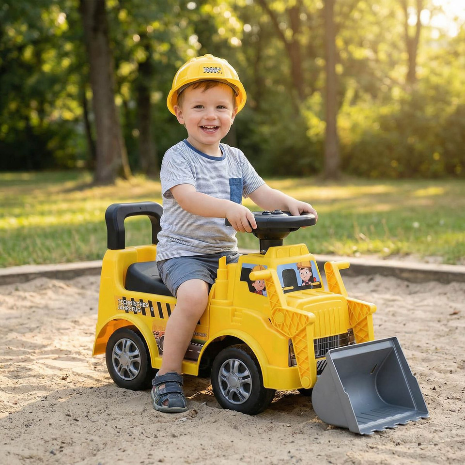 2-in-1 Ride on Excavator with Detachable Trailer Shovel product image