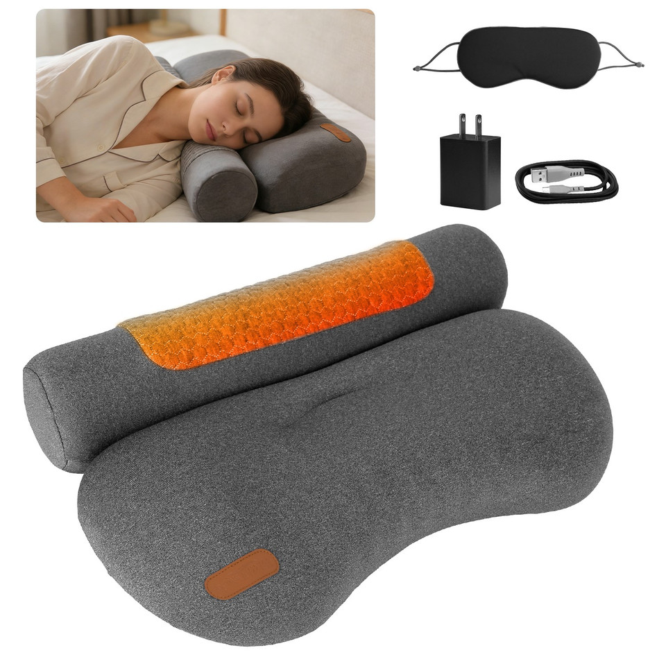 Heated Neck Pillow with Eye Mask product image
