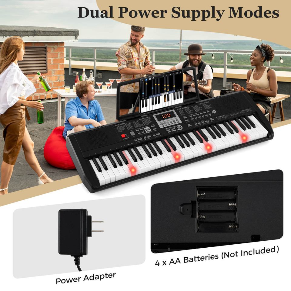 61-Key Electric Portable Digital Keyboard Bundle product image