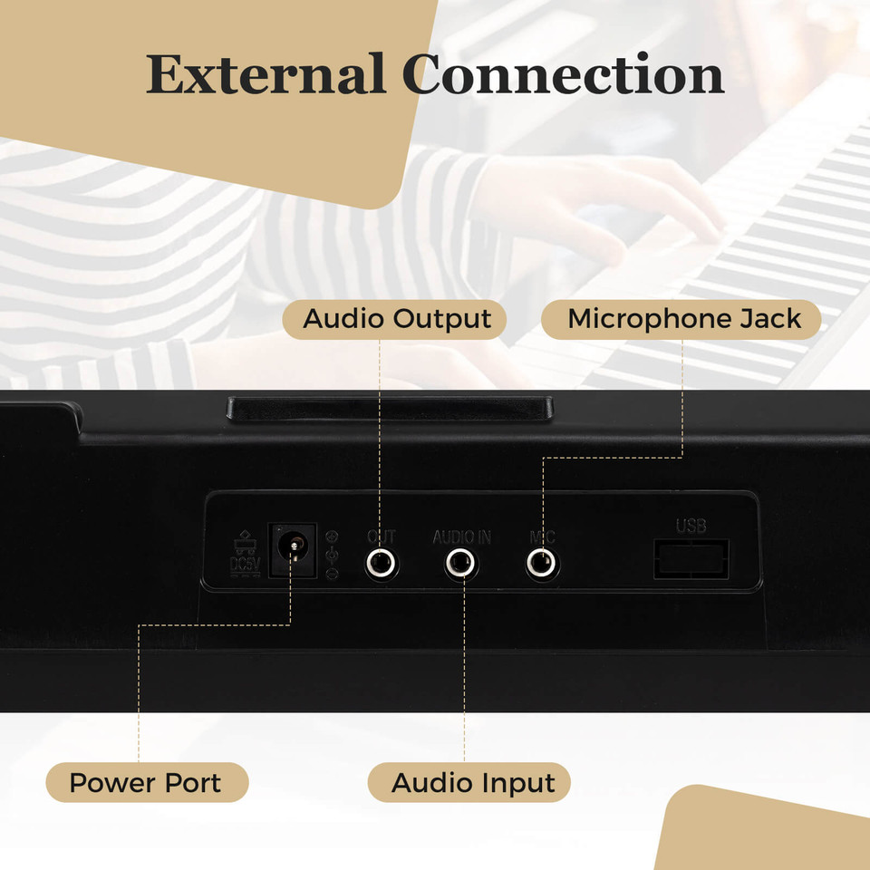 61-Key Electric Portable Digital Keyboard Bundle product image