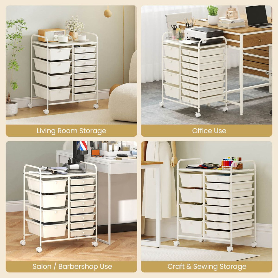 12-Drawer Rolling Storage Cart product image