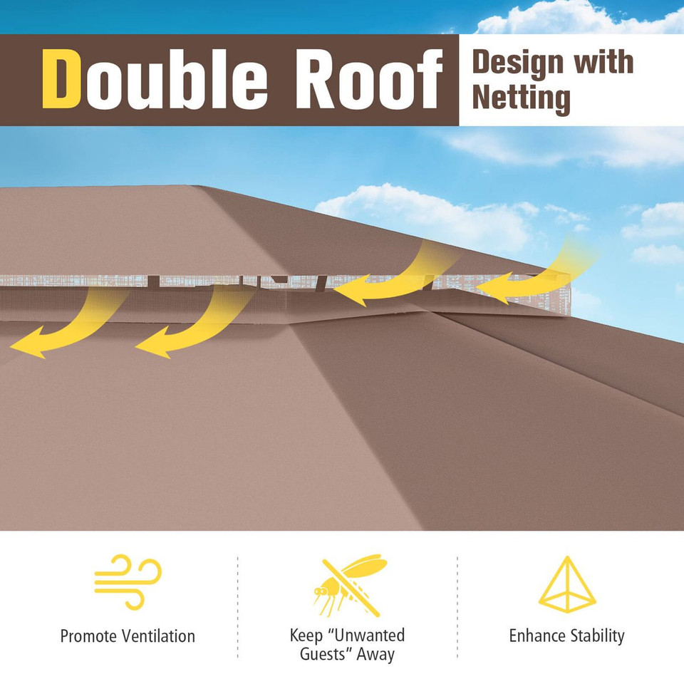 Outdoor Double Roof Gazebo Tent product image