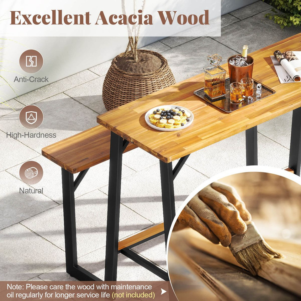 Patio Picnic Table and Bench Set product image
