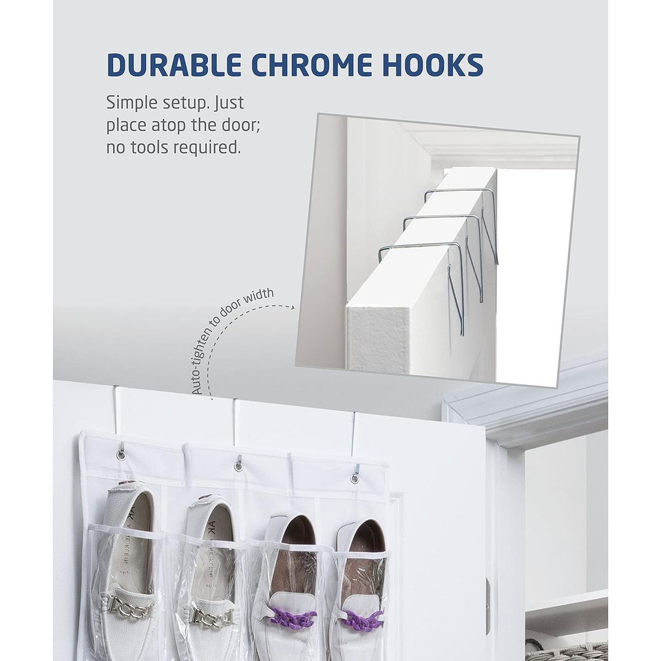 24 Pocket Over the Door Shoe Organizer product image