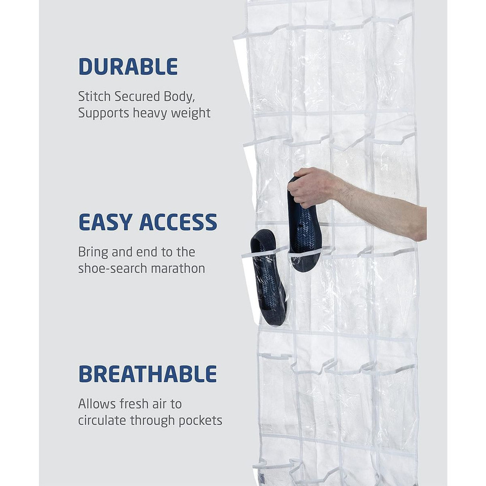 24 Pocket Over the Door Shoe Organizer product image