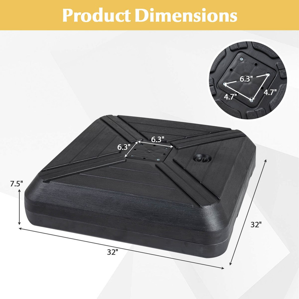 Cantilever Offset Wheeled Umbrella Base product image